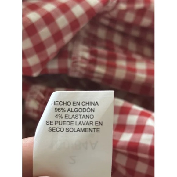 Kate Spade New York Red Gingham Tiered Dress Sleeveless V Neck - Picture 8 of 10